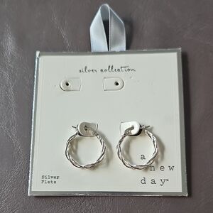 A New Day Twisted Silver Earrings